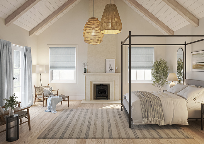 Cascade, Silver Stream - Twist&Fit Roman Blind - Image 8